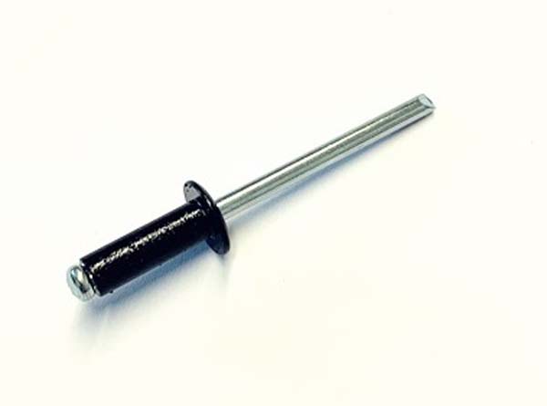 4.0mm X 20mm BLIND RIVET Aluminium Body / Steel Stem STANDARD OPEN DOME (14.5mm - 16.5mm GRIP RANGE) **BLACK** 